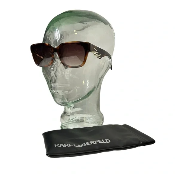 KARL LAGERFELDKL616S Cut Out SignatureSunglasses - Tortoise Shell + Gold